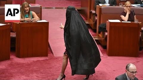Australia Sen. Pauline Hanson barred from Parliament for wearing burqa in protest