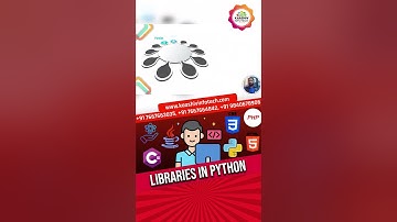 What is libraries in Python? #pythonlibraries #pythonprogramming #kaashivinfotechreviews