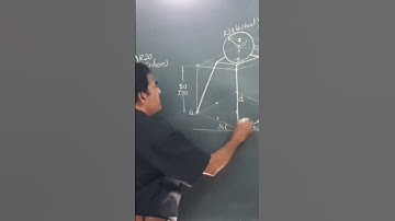 Sphere on the top face of Frustum of a square Pyramid/ Engineering Drawing