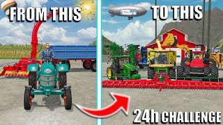 I Harvested 732.000 Liters of SILAGE in 24h 🌽 on FLAT MAP  | Farming Simulator 22 Timelapse