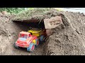 A truck carrying soil through a tunnel  #viralvideo #trending #kidsvideo #10millions view 