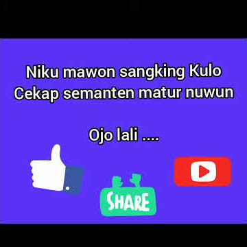 Membuat pantun bahasa Jawa tentang virus Corona#Tugas bhs.jawa