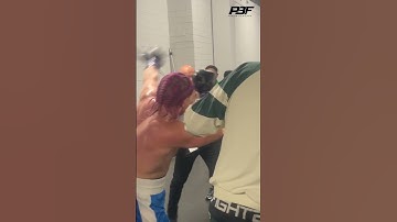 INSANE BRAWL BACK STAGE AT MISFITS 22 AFTER NATAN MARCON IS STOPPED BY CHASE DEMOOR #shorts
