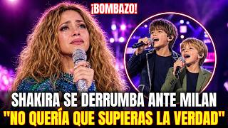 🚨BREAKING NEWS! SHAKIRA BREAKS DOWN IN TEARS WHILE SINGING THE FORBIDDEN SONG WITH MILAN AND SASHA