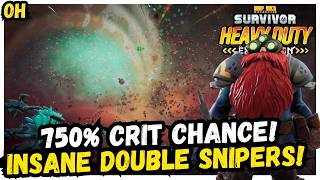 INSANE Double Snipers! 750% Crit Chance! Deep Rock Galactic Survivors! screenshot 5