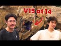 15-Year-Old Surprises Pro Climbers with Insane Climbing Skills