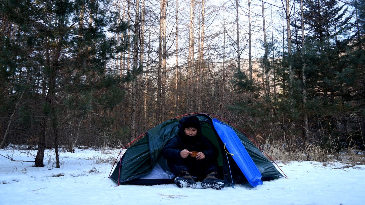 Катание на санях в снежных горах / Самый простой маршрут пешего туризма в Южной Корее