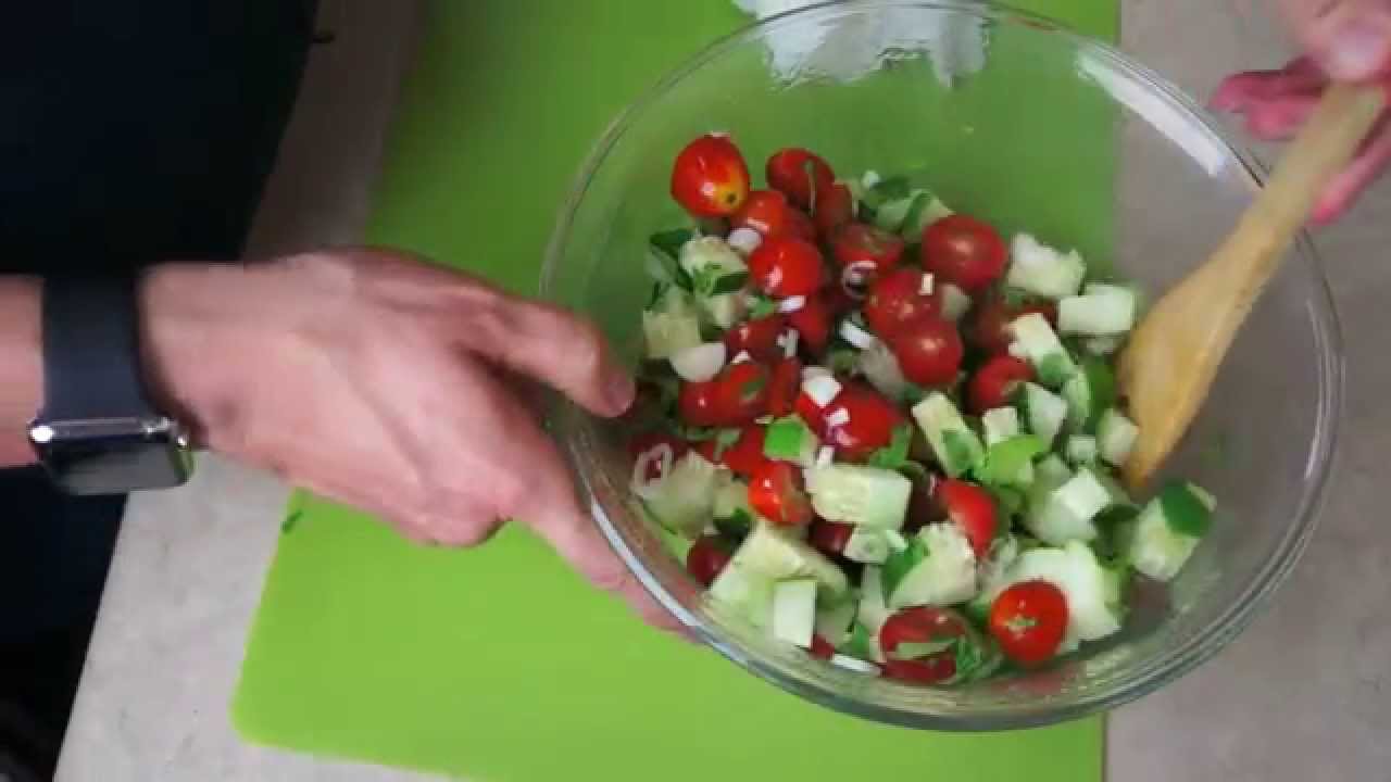 How To Make A Fresh And Easy Summer Salad - ASMR