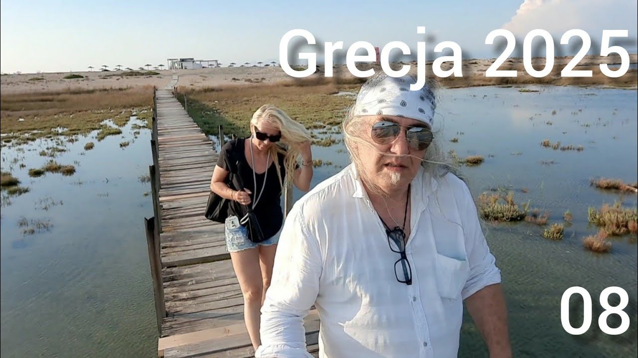 Grecja 2025 - 08 - Forteca Agia Mavra, laguny, flamingi i… najlepszy hamburger na wyspie!