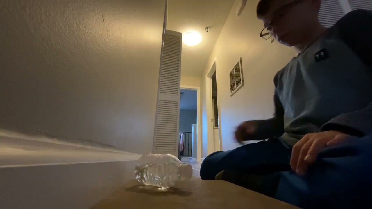 I thought I would never make this impossible odd trick shot#waterbottle flips