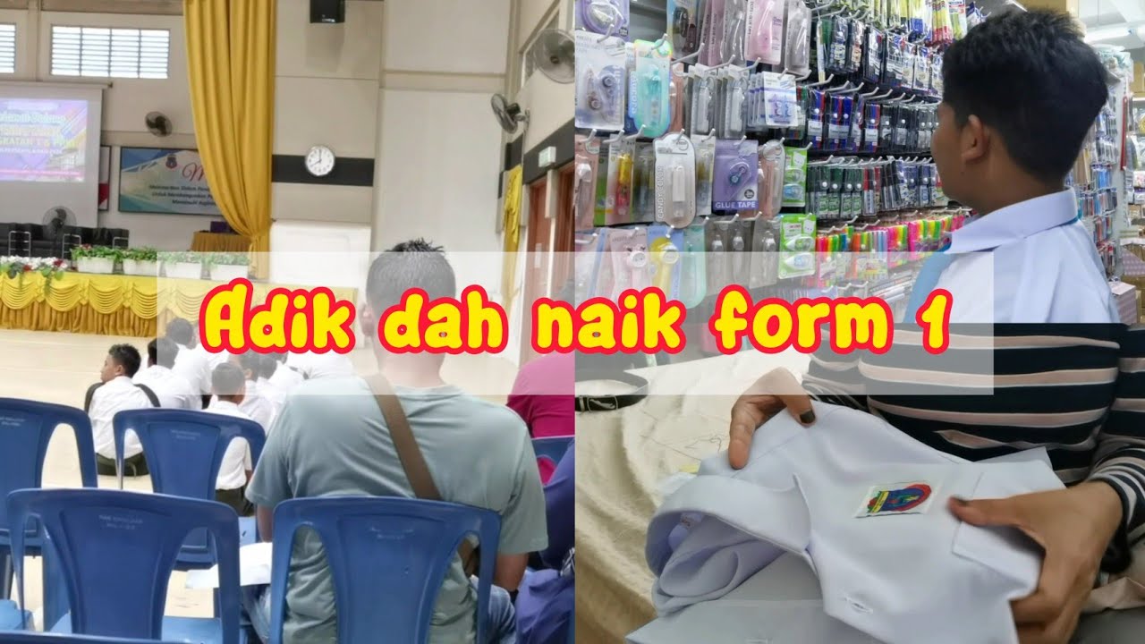 First day school VLOG || daftar si adik, last minit persiapan sekolah selepas berminggu2 di kampung