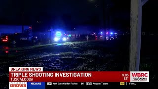 Triple shooting investigation in Tuscaloosa