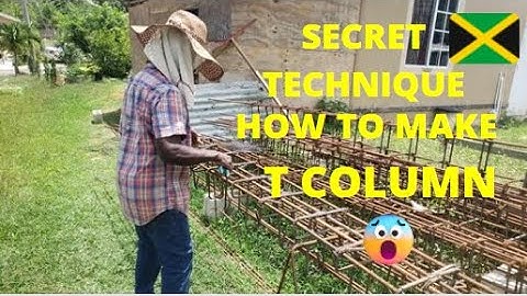 How to Make T Columns live video ( Step By Step Process) West Village Montego  Bay Jamaica 2023