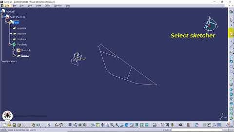 Chopper - Bobber bike frame design in CATIA using structure design