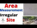 How to calculate Irregular land Area | Irregular plot area in square feet