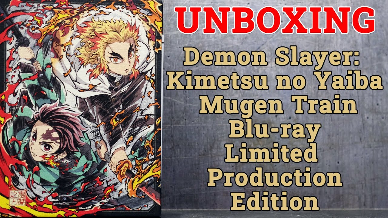 Demon Slayer Kimetsu No Yaiba Mugen Train Film Blu Ray Limited Edition  pphob