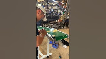 Sản xuất băng tải PVC nghiêng tải hàng