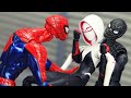 Figure Stop Motion Kidnap Spider-man vs Final Boss Gwen Stacy in Spider-verse