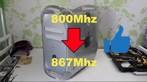 Power Mac G4 Quicksilver 800Mhz // Overclocking // 2017