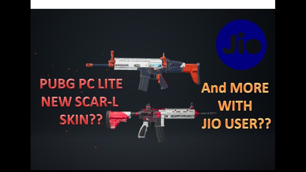How To Get New Scar L Skin In Pubg Pc Lite With Jio User Youtube