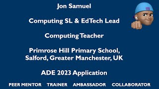 ADE 2023 Application Video