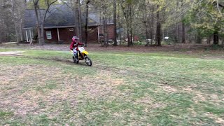 Jace and Dominic on the Dirt bikes