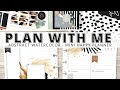 PLAN WITH ME | MINI HAPPY PLANNER | ABSTRACT WATERCOLOR