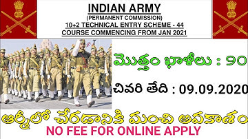 TES 44 Notification | Technical Entry Scheme | Indian Army | Success Key Job Info #indianarmy