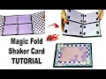 Scrapbook Tutorial Page 4 |  Magic fold shaker card Tutorial | Card for Scrapbook | JK Arts 1713