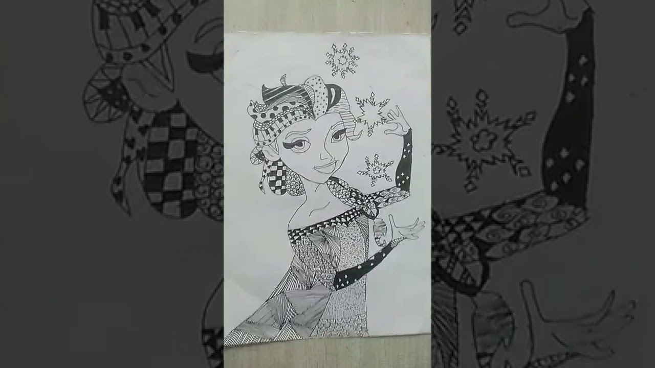 Cute Art Drawing 10 Easy MANDALA art Drawing ideas| #doodle #mandala #elsa #cute ...