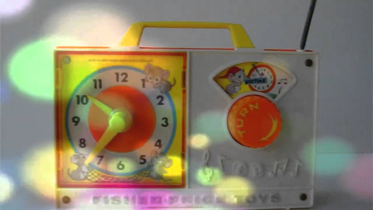 Vintage Fisher Price Hickory Dickory Dock Clock Toy YouTube