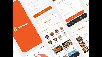 Halalbaik- Restaurant Mobile App Design | UI UX Design | Figma App Design