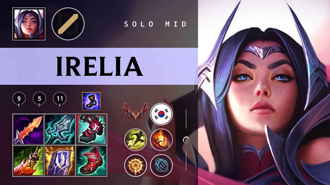 Irelia Mid vs Ryze - KR Grandmaster Patch 26.04