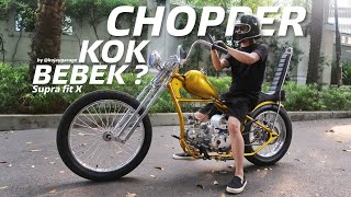 CUSTOM MOTOR BEBEK JADI CHOPPER DARI MESIN HONDA SUPRAFIT X By @Kojaygarage