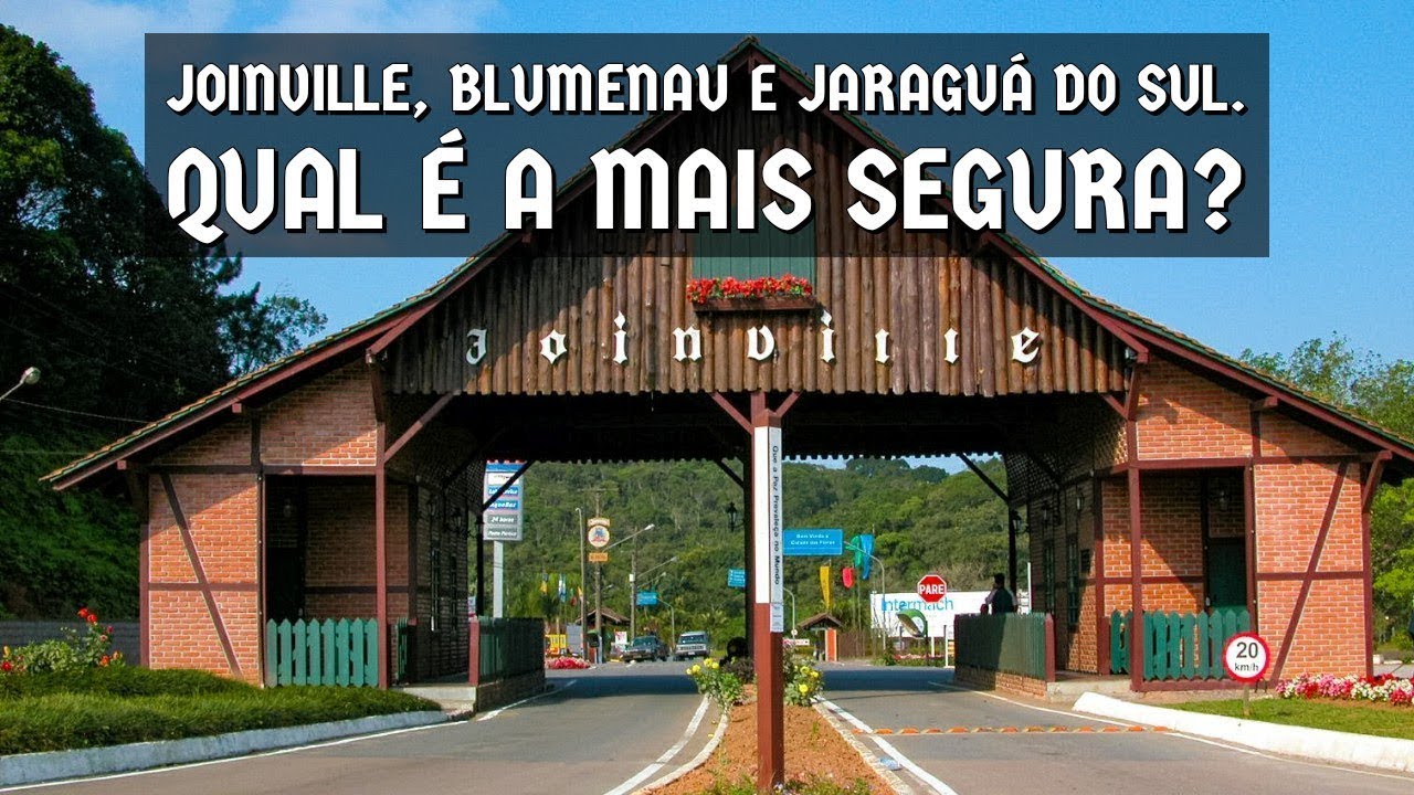 Joinville, Blumenau e Jaraguá do Sul Qual é a mais segura - YouTube