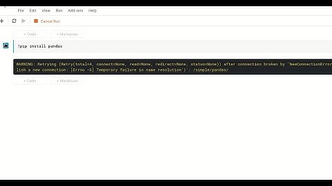 Fix Kaggle notebook unable to install any python package