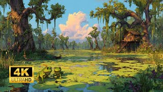🐸 Shrek’s Swamp • 174 Hz • Lower Your Cortisol • Fairytale Ambient & Frog Song screenshot 2