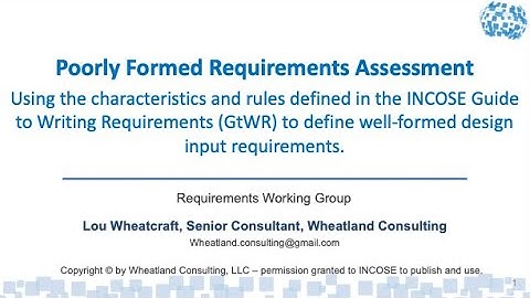 Ultimate Requirements Assessment Tutorial Part 1