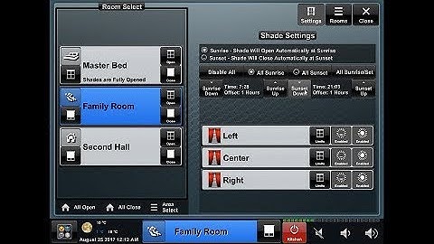 AP Crestron Tutorial - Shade Control - Tablet and Touchpanels