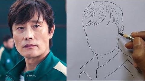 How to Draw squid game front man / Squid Game no 1 player Drawing