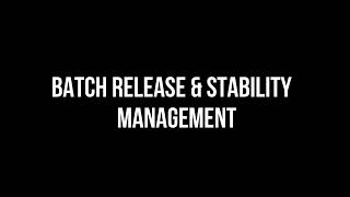 BATCH RELEASE AND STABILITY MANAGEMENT - INTERVIEW PREP.