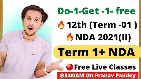 12th|Term-01|NDA|Math| Free Live Crash Course|Pranav Pandey