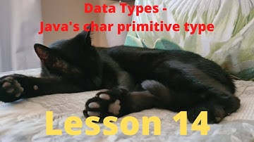 Lesson 14   Data Types   Java