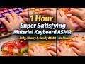 1 Hour Super Satisfying Material Keyboard ASMR ✨ Jelly, Honey & Candy ASMR | No Noise