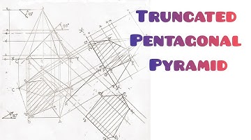 DEVELOPMENT OF TRUNCATED PENTAGONAL PYRAMID IN | TECHNICAL DRAWING | ENGINEERING  DRAWING