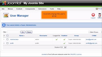 How to block or delete a super administrator in Joomla