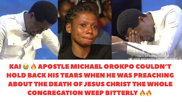 APST MIKE OROKPO COULDN’T HOLD BACK HIS TEARS AS HE WAS PREACHING ABOUT THE PAINFUL DEATH OF CHRIST