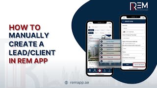 How to Manually Create a Lead Client in the REM App screenshot 3
