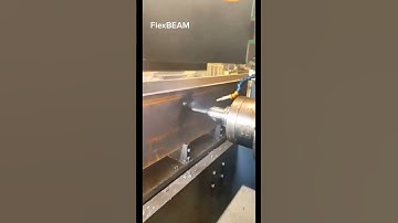 Drilling I-Beams on the FlexBEAM CNC #shorts #structuralsteel #fabrication #cncdrilling