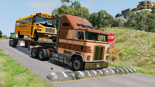 Trucks vs Speed Bumps – BeamNG.Drive